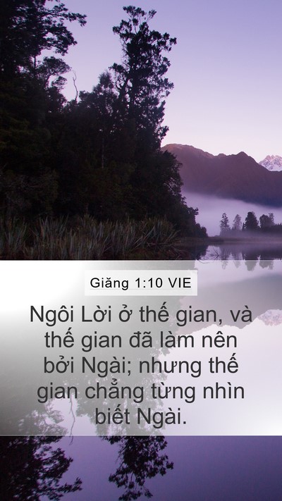 Giăng 1:10 VIE Bible Verse Image