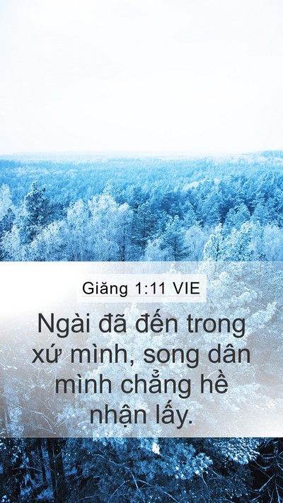 Giăng 1:11 VIE Bible Verse Image
