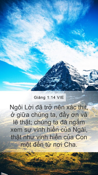 Giăng 1:14 VIE Bible Verse Image