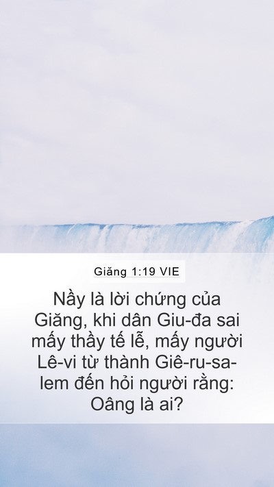 Giăng 1:19 VIE Bible Verse Image