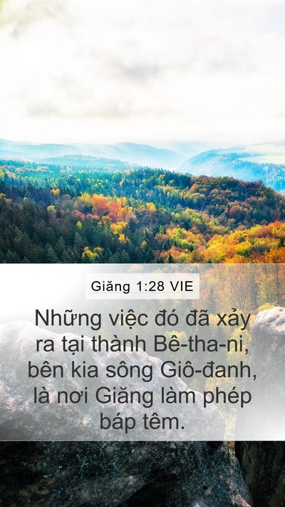 Giăng 1:28 VIE Bible Verse Image