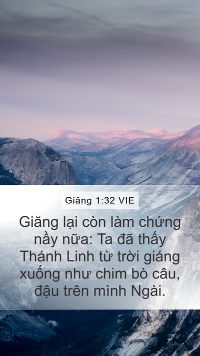 Giăng 1:32 VIE Bible Verse Image