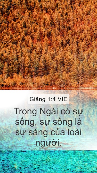 Giăng 1:4 VIE Bible Verse Image