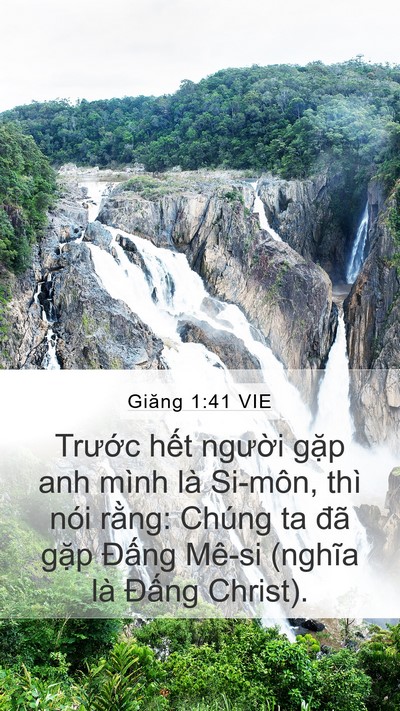 Giăng 1:41 VIE Bible Verse Image