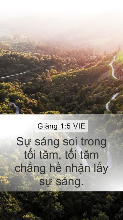 Giăng 1:5 VIE Bible Verse Image