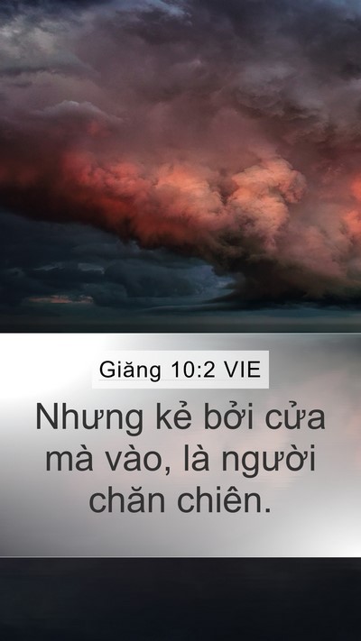 Giăng 10:2 VIE Mobile Phone Wallpaper - Nhưng kẻ bởi cửa mà vào, là người - Mobile Bible Verse Wallpaper