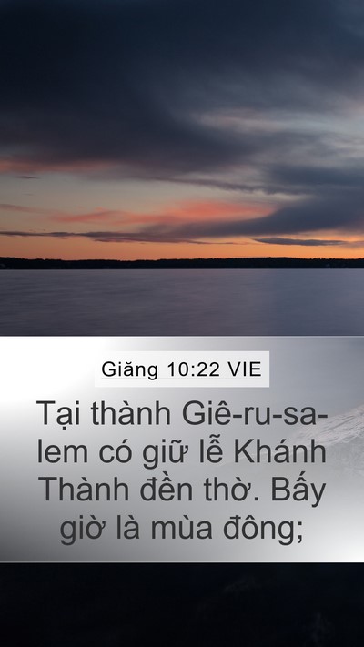 Giăng 10:22 VIE Bible Verse Image