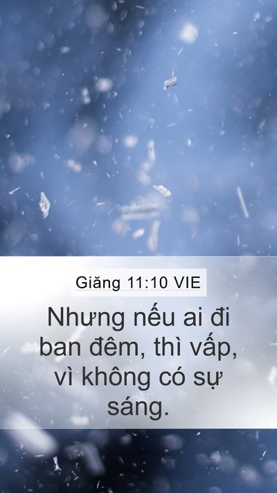 Giăng 11:10 VIE Bible Verse Image