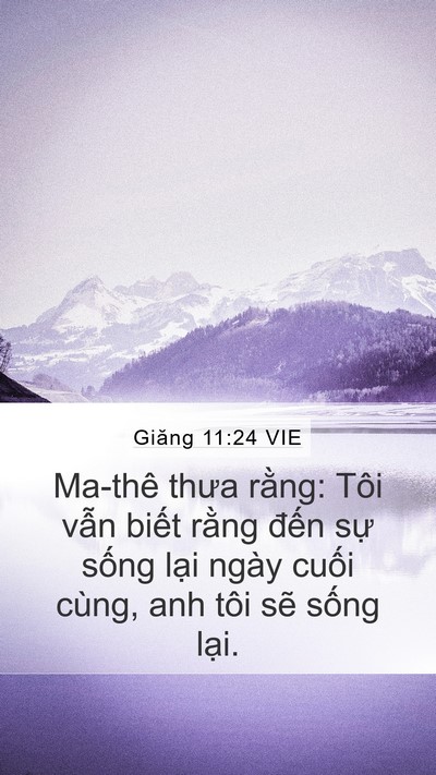 Giăng 11:24 VIE Bible Verse Image