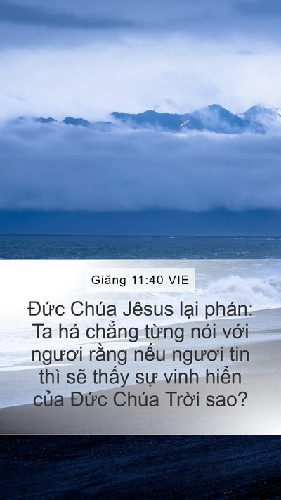 Giăng 11:40 VIE Bible Verse Image
