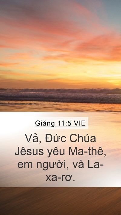 Giăng 11:5 VIE Bible Verse Image