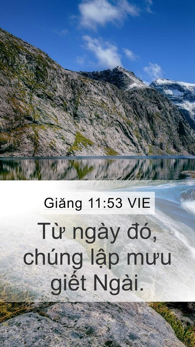Giăng 11:53 VIE Bible Verse Image
