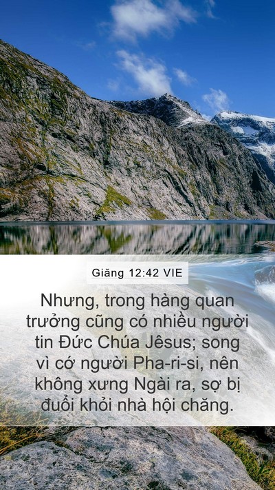 Giăng 12:42 VIE Bible Verse Image