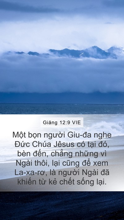 Giăng 12:9 VIE Bible Verse Image