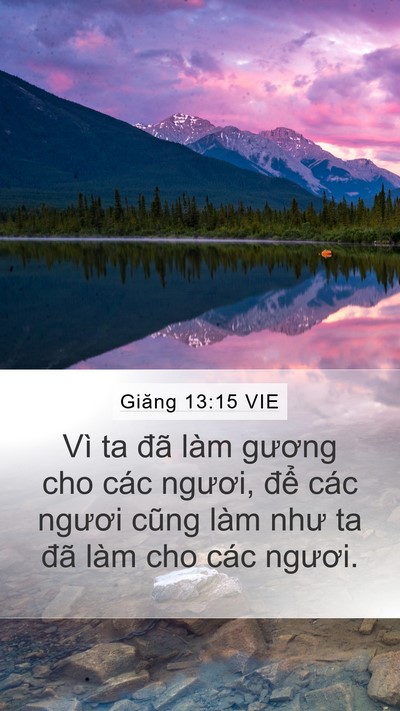 Giăng 13:15 VIE Bible Verse Image
