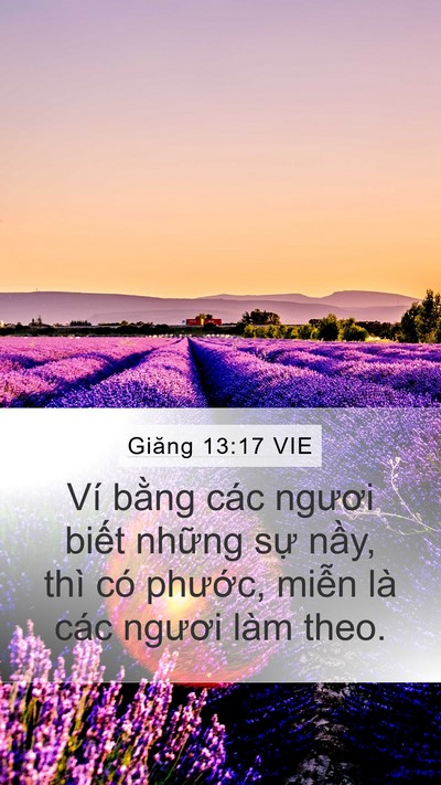 Giăng 13:17 VIE Bible Verse Image