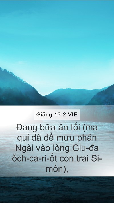Giăng 13:2 VIE Bible Verse Image