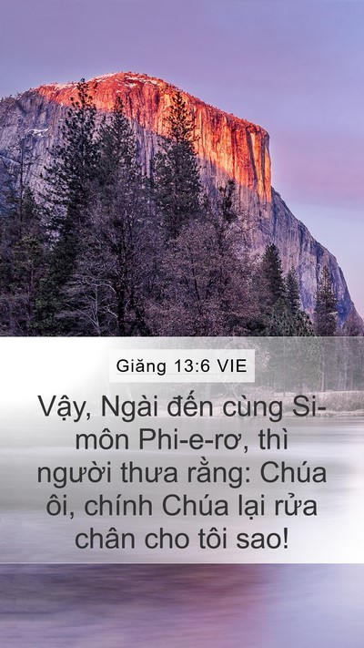 Giăng 13:6 VIE Bible Verse Image