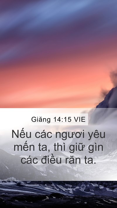 Giăng 14:15 VIE Bible Verse Image