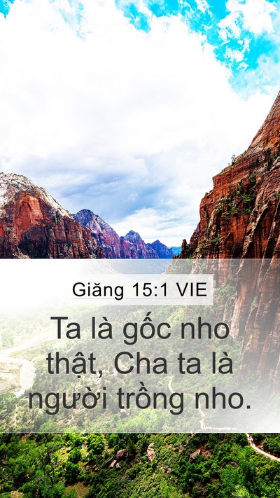 Giăng 15:1 VIE Bible Verse Image