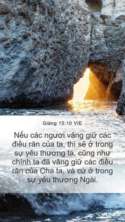 Giăng 15:10 VIE Bible Verse Image