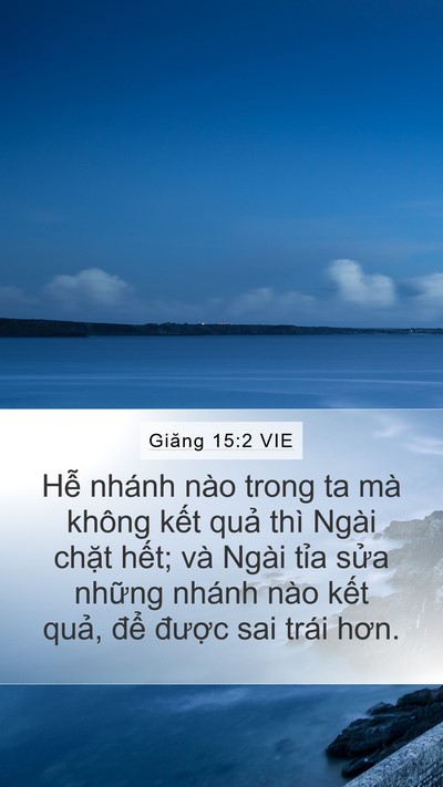 Giăng 15:2 VIE Bible Verse Image