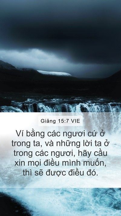 Giăng 15:7 VIE Bible Verse Image