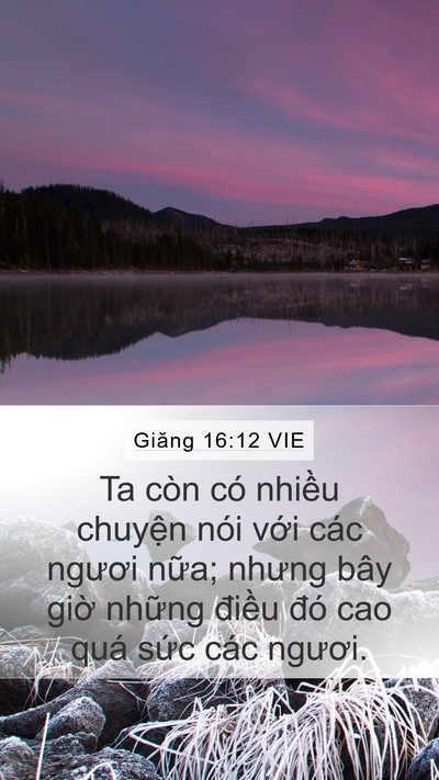 Giăng 16:12 VIE Bible Verse Image