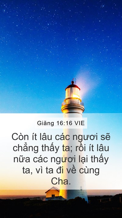 Giăng 16:16 VIE Bible Verse Image