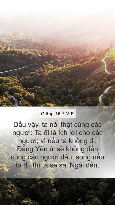 Giăng 16:7 VIE Bible Verse Image