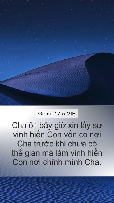 Giăng 17:5 VIE Bible Verse Image