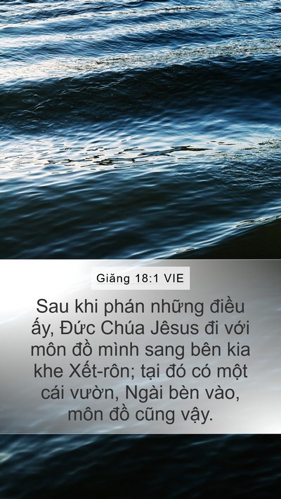 Giăng 18:1 VIE Bible Verse Image