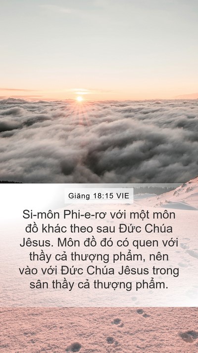 Giăng 18:15 VIE Bible Verse Image