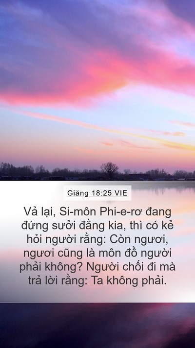 Giăng 18:25 VIE Bible Verse Image
