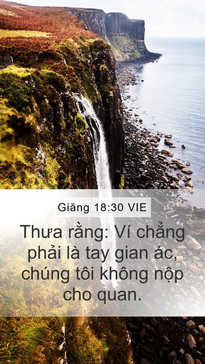 Giăng 18:30 VIE Bible Verse Image