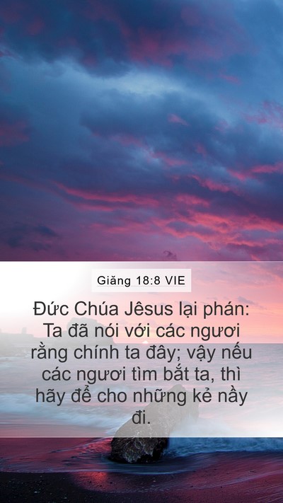 Giăng 18:8 VIE Bible Verse Image