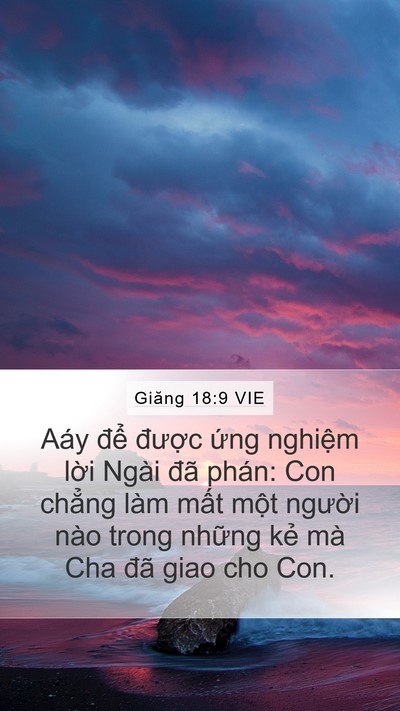 Giăng 18:9 VIE Bible Verse Image