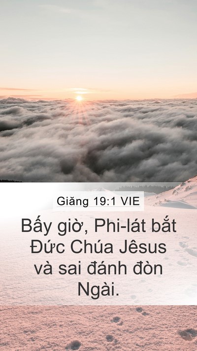 Giăng 19:1 VIE Bible Verse Image