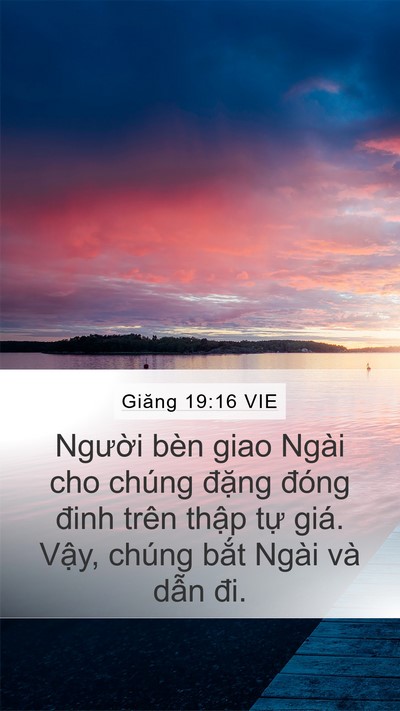 Giăng 19:16 VIE Bible Verse Image