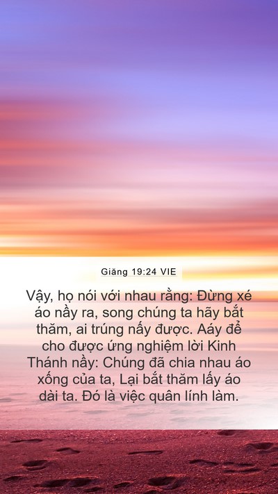 Giăng 19:24 VIE Bible Verse Image