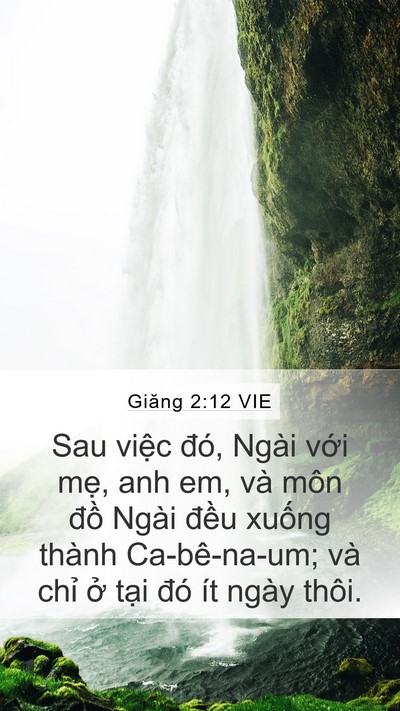 Giăng 2:12 VIE Bible Verse Image