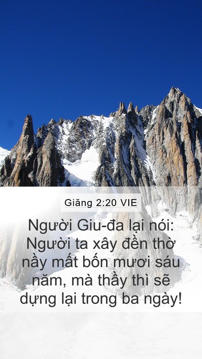 Giăng 2:20 VIE Bible Verse Image