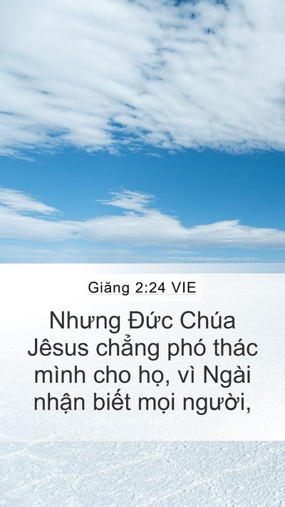 Giăng 2:24 VIE Bible Verse Image
