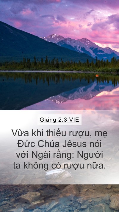 Giăng 2:3 VIE Bible Verse Image