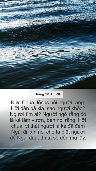 Giăng 20:15 VIE Bible Verse Image