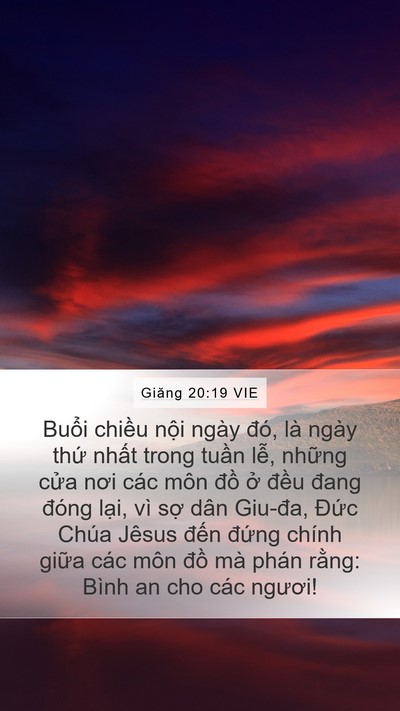 Giăng 20:19 VIE Bible Verse Image