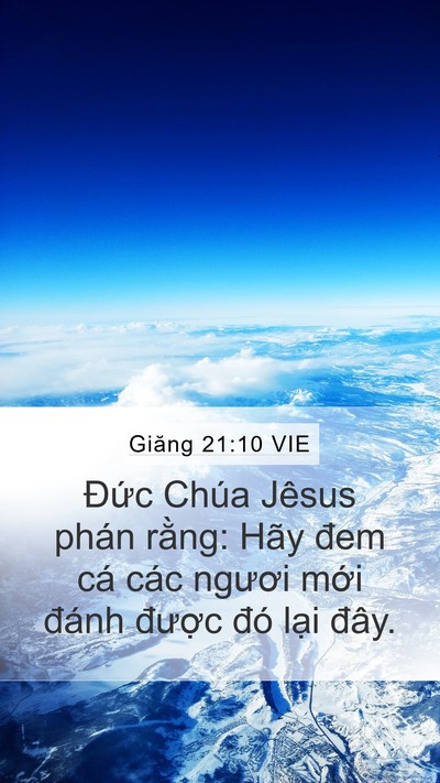 Giăng 21:10 VIE Bible Verse Image