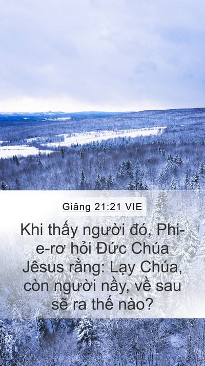 Giăng 21:21 VIE Bible Verse Image