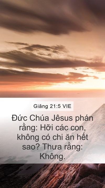 Giăng 21:5 VIE Bible Verse Image