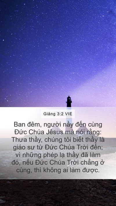 Giăng 3:2 VIE Bible Verse Image